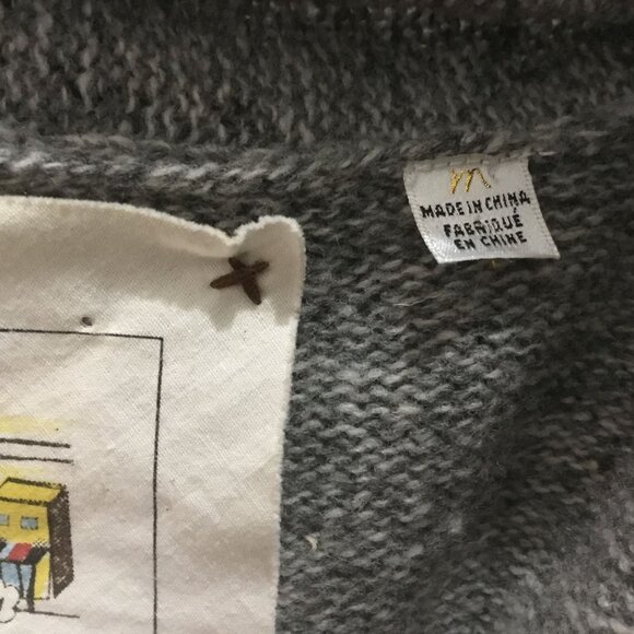 Anthropologie Meguro River Wool Knit Open Front Pleated Puff Shoulder Cardigan M - Picture 10 of 12